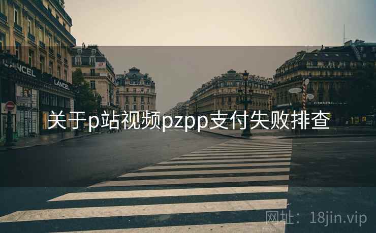 关于p站视频pzpp支付失败排查